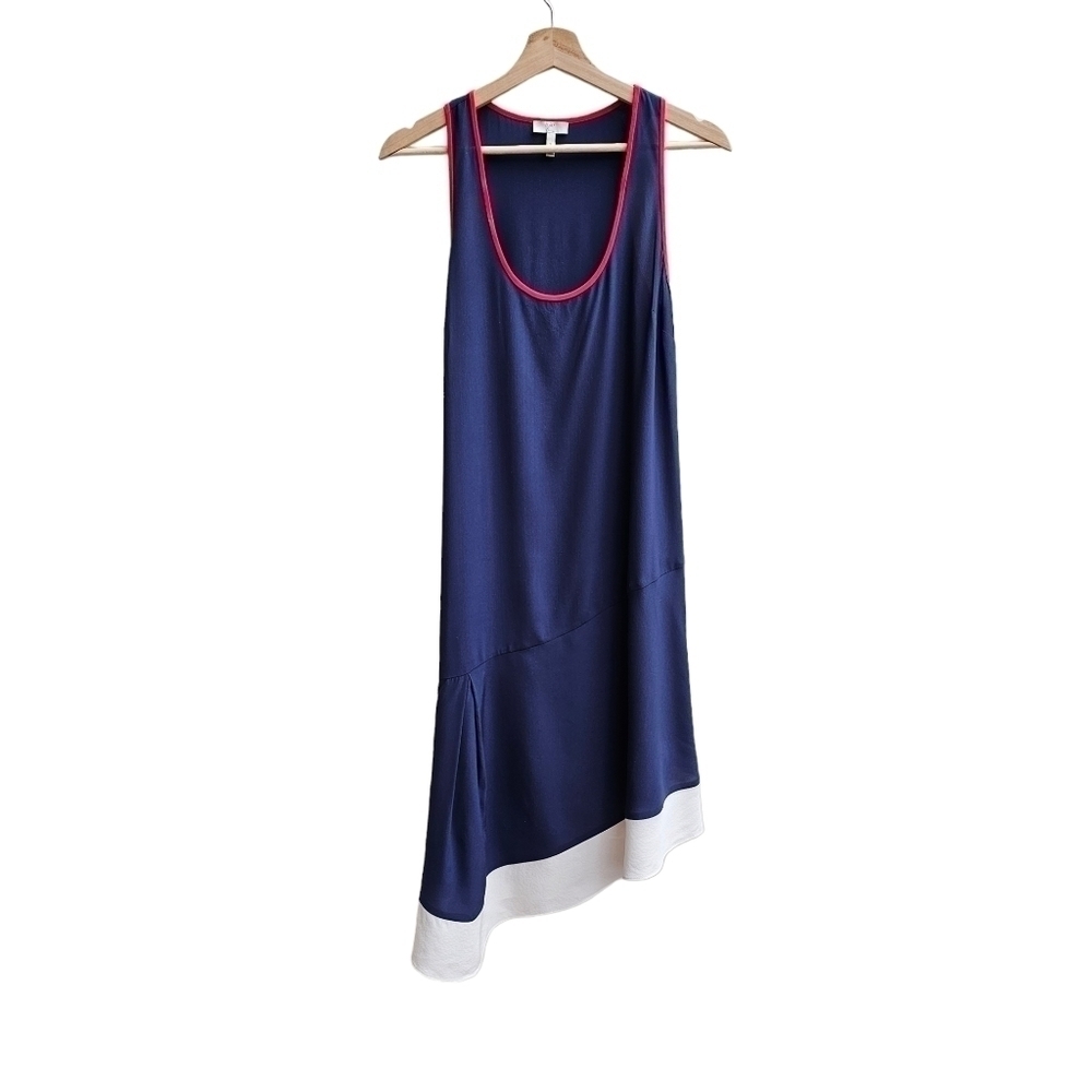 100% Silk, Red White and Blue, Light-weight, Joie Shift Dress - Size Small